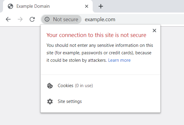 Wordpress Website Security Chrome Not Secure Image